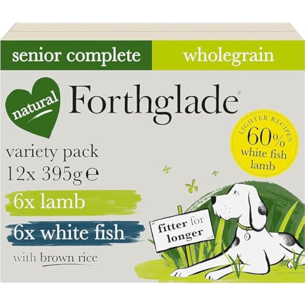 Forthglade Senior Wet Dog Food Variety Pack | 12 x 395g Wholegrain