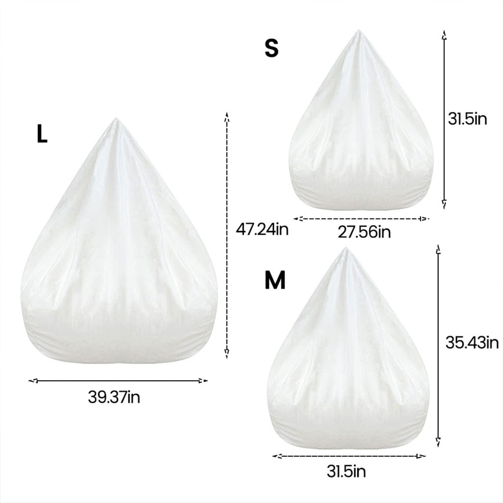 Bean Bag Chair Inner Liner Replacement, Removable and Washable Lazy Sofa Inner Liner with Zipper