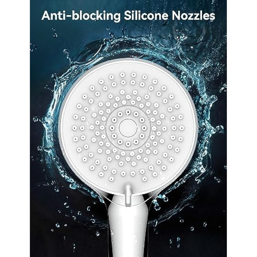 High Pressure Shower Head and 2M Hose | 5 Modes Chrome