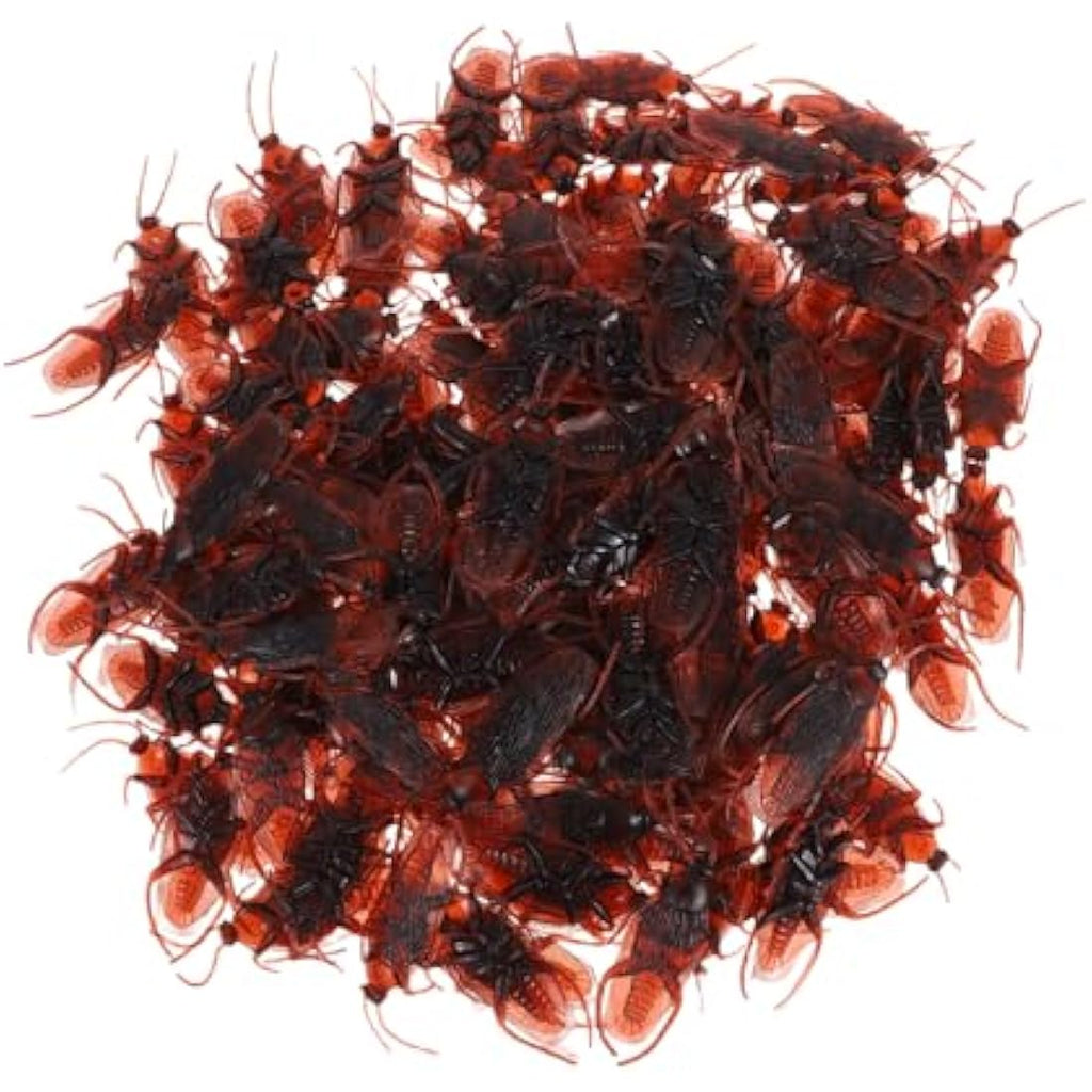 Tomaibaby 150pcs Realistic Fake Cockroaches | PVC Prank Toys for Halloween