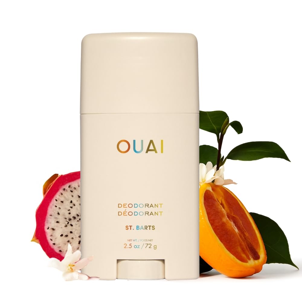 OUAI Aluminum-Free Deodorant – St. Barts Tropical Scent – Full Size