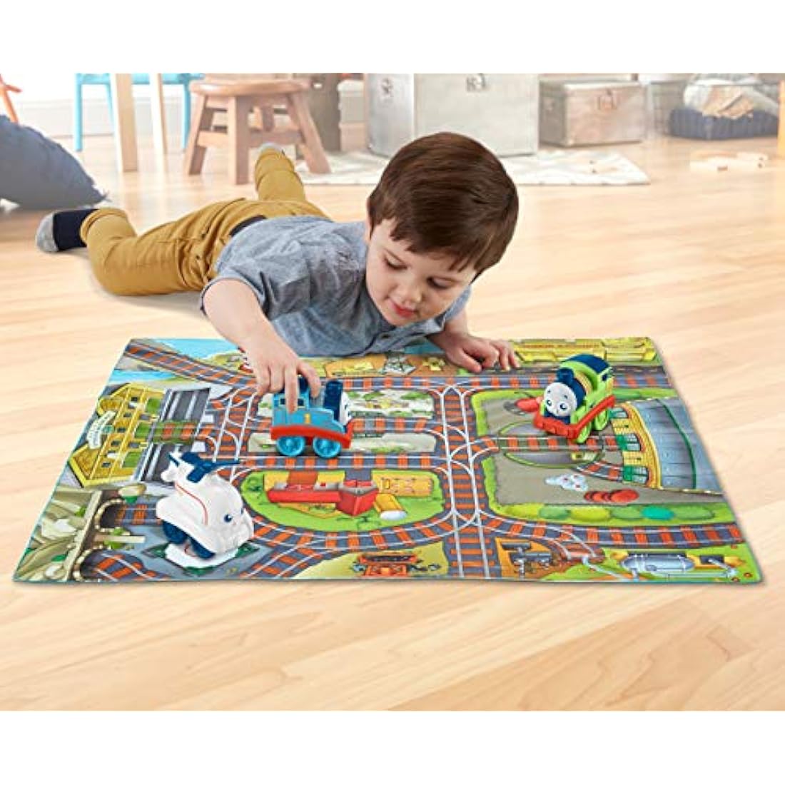 Thomas & Friends My First Playmat and Push Along Toy Train Set