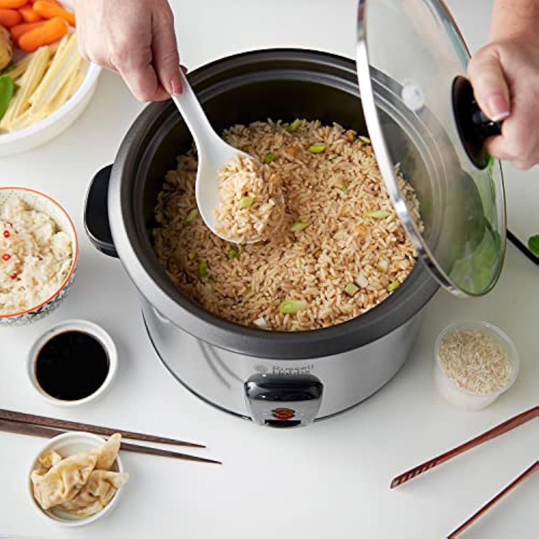 Russell Hobbs Electric Rice Cooker & Steamer | 1.8L Non-Stick Bowl