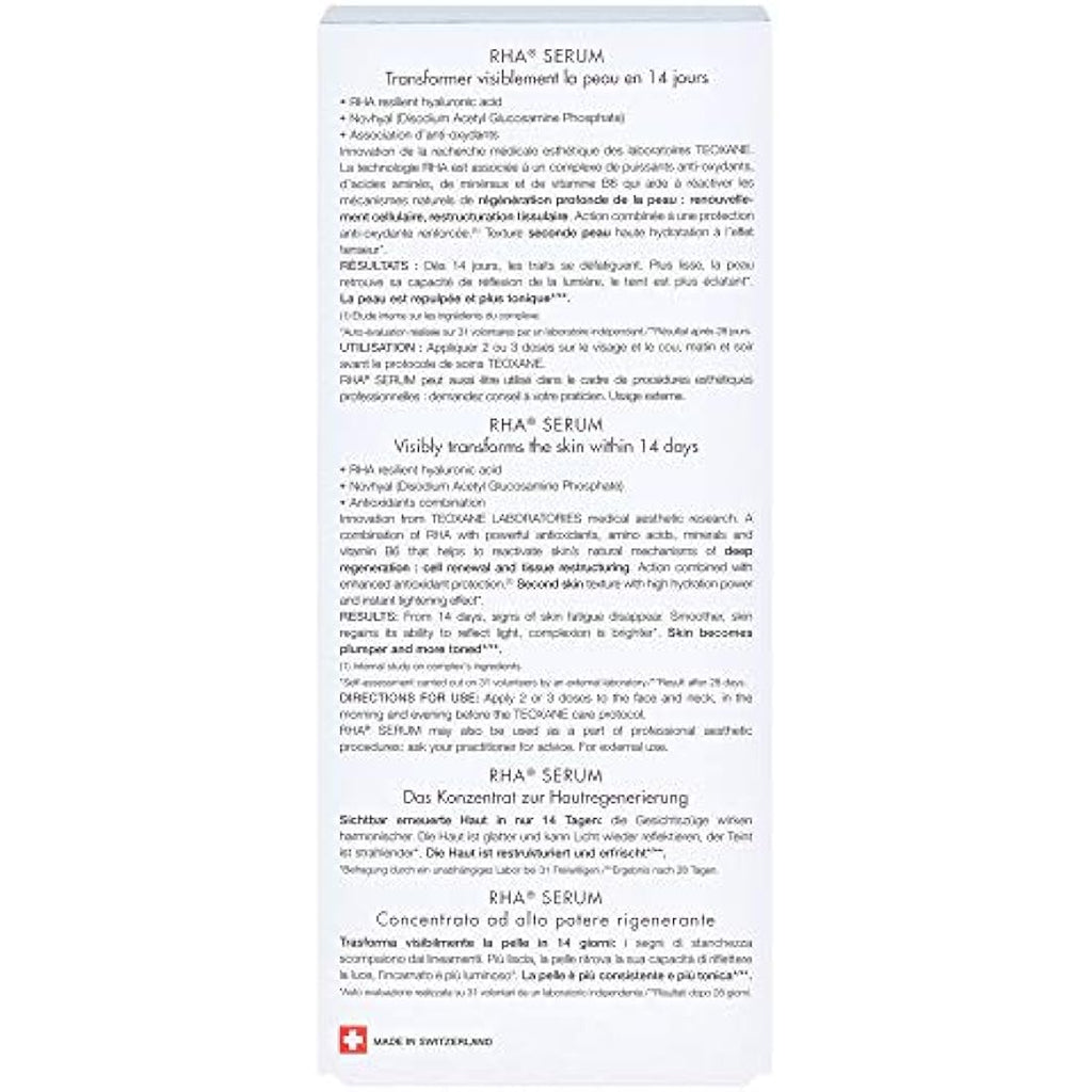 Teoxane RHA Serum – Anti-Ageing Skin Regenerating & Hydrating Care