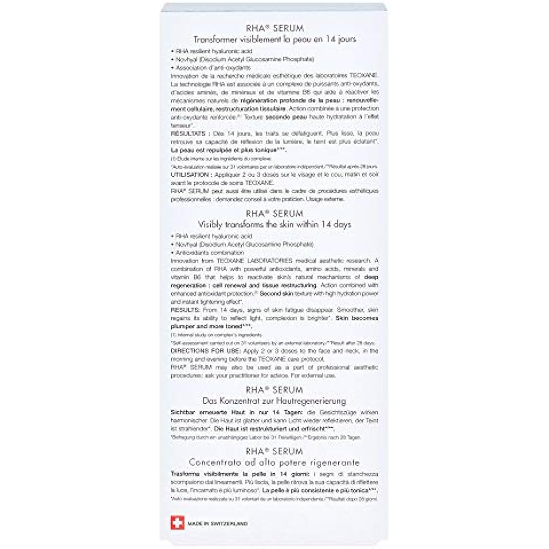 Teoxane RHA Serum – Anti-Ageing Skin Regenerating & Hydrating Care