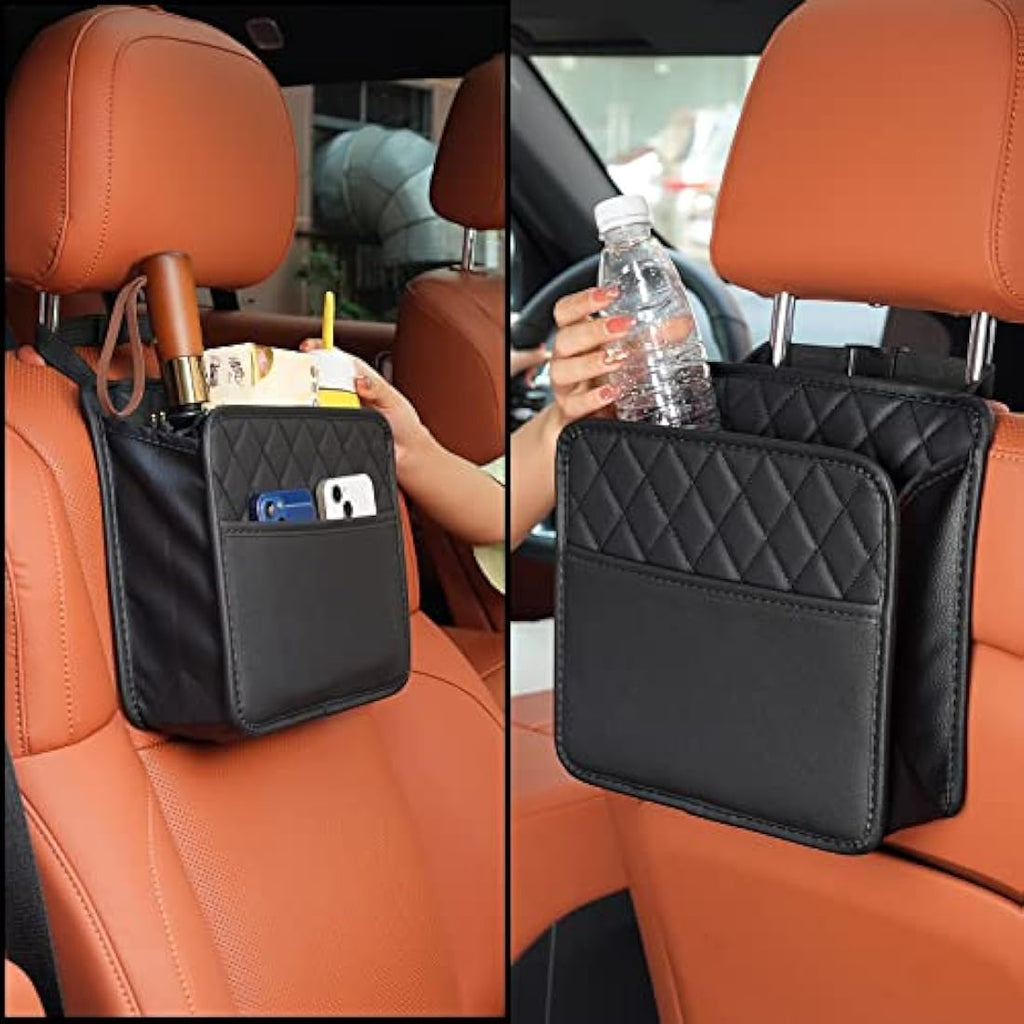 Car Seat Back Organizer – Premium PU Leather Storage Bag