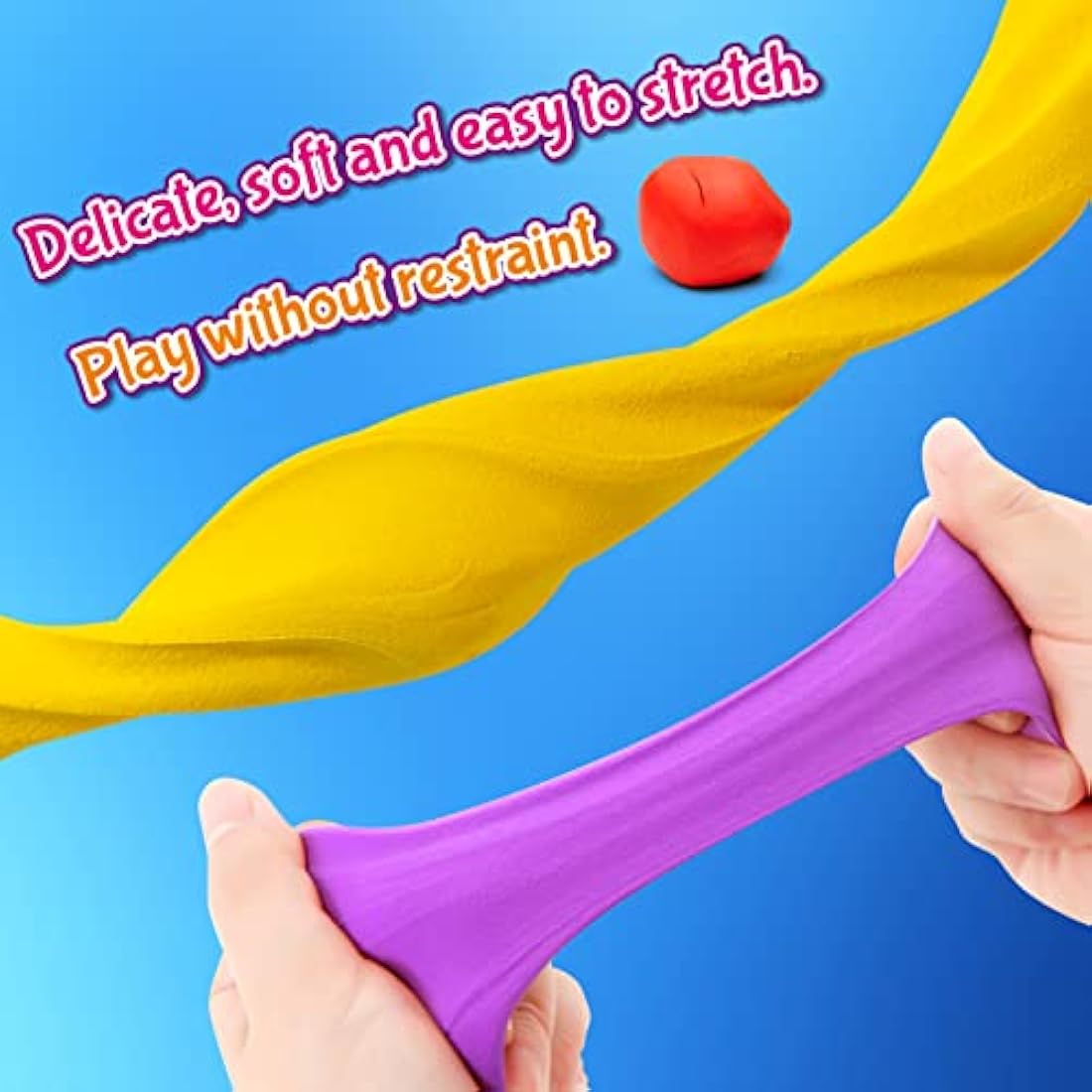 24 Color Air Dry Modeling Clay Kit with Tools for Kids