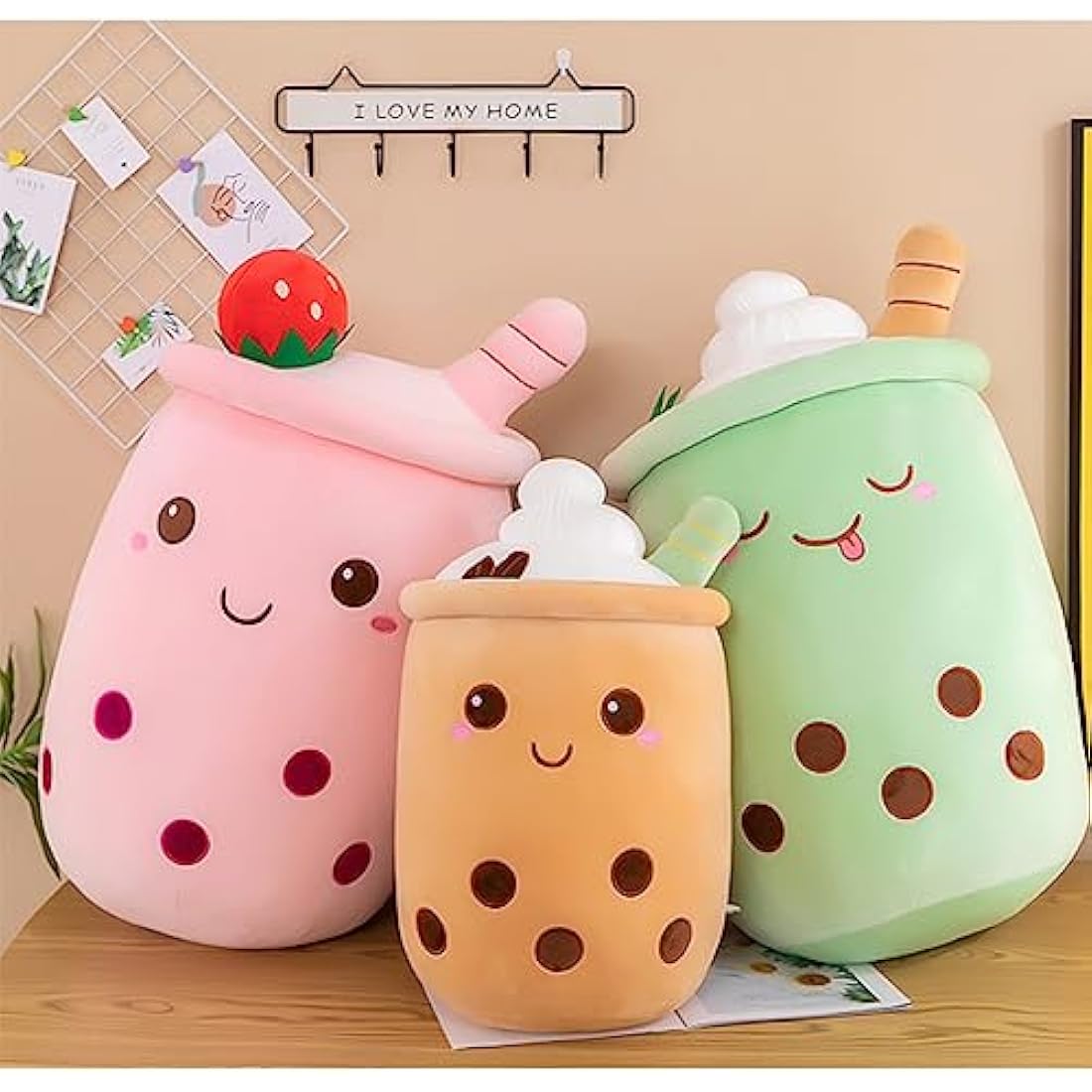 Bubble Tea Boba Plush Stuffed Animal – Pink 35cm