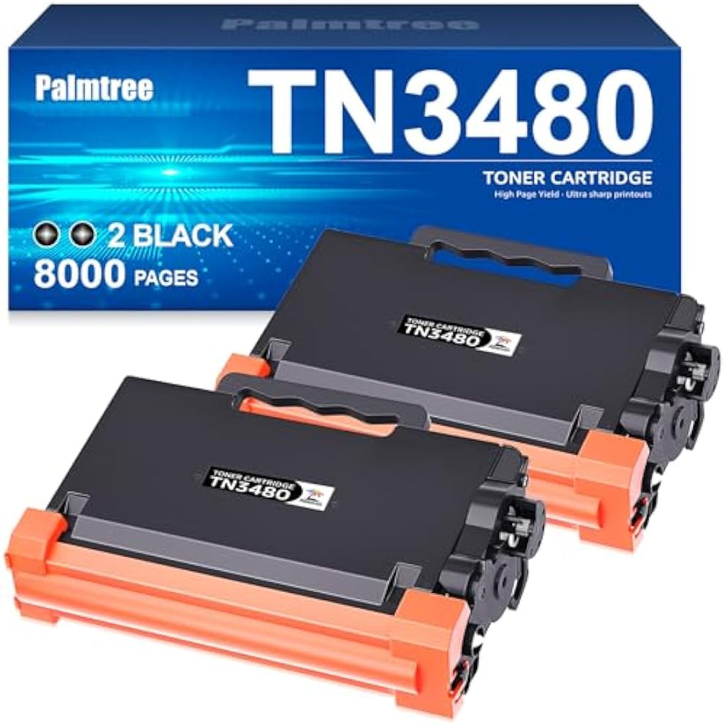 Palmtree TN3480 Compatible Toner for Brother HL-L5000D MFC-L5750DW | 2 Black