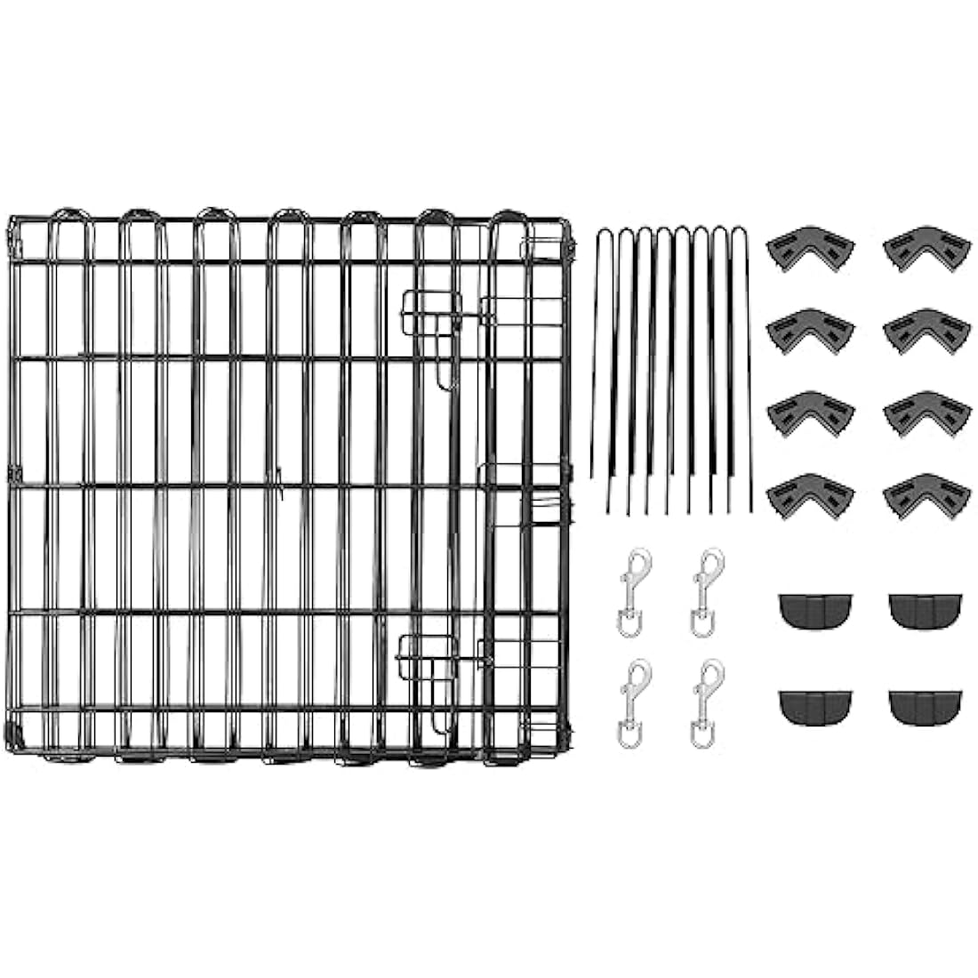 Jolof Store Foldable Metal Dog Playpen – 61 cm High Octagonal Puppy Pen