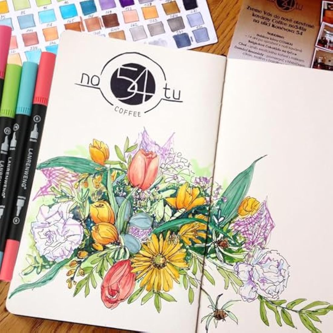 Jolof Store 120 Colors Dual Tip Art Markers | Brush Pens & Fineliners