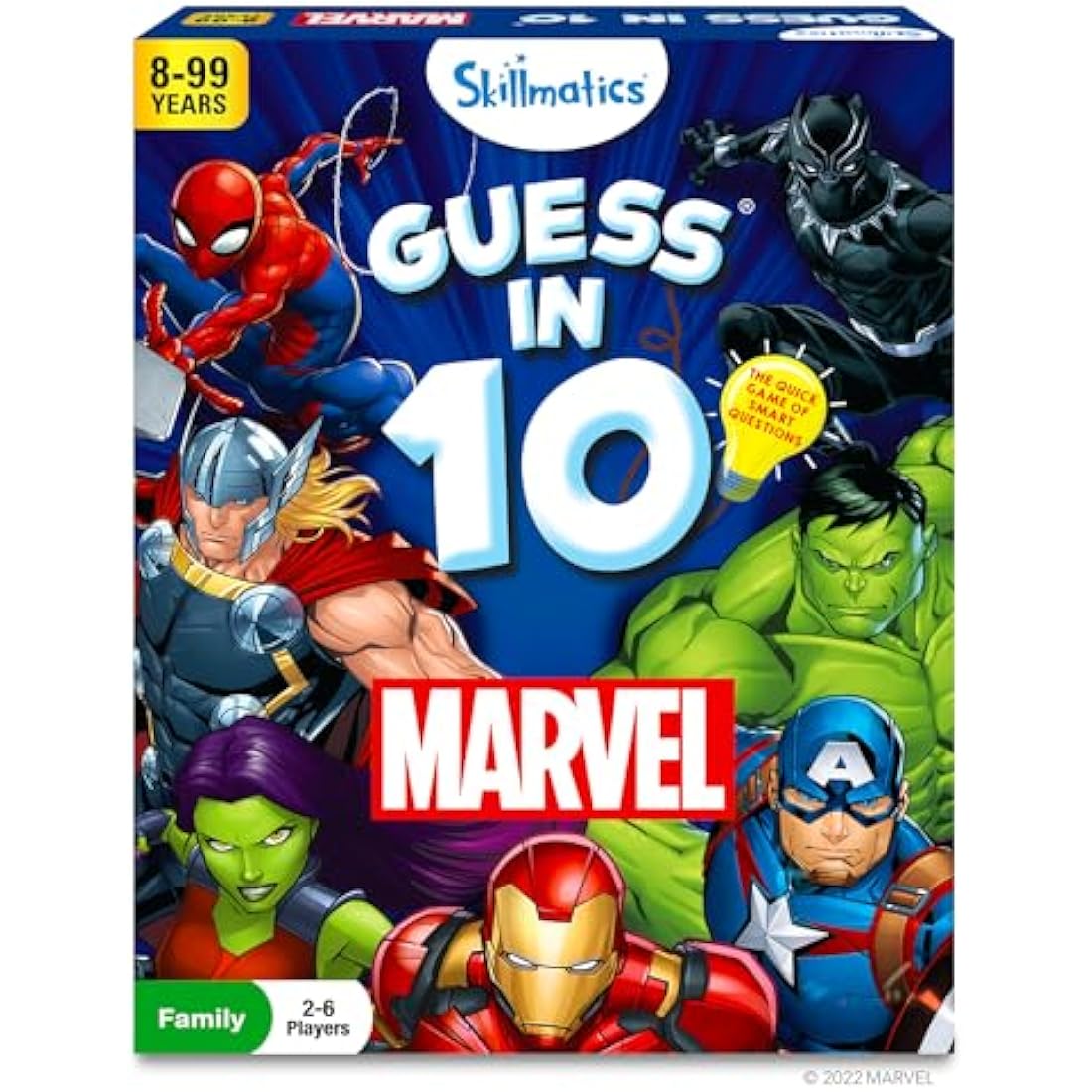 Skillmatics Guess in 10 Marvel Card Game | Strategy Trivia for Ages 8+