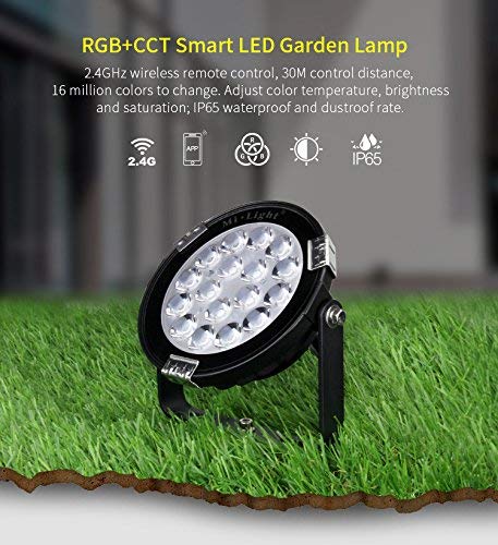 LIGHTEU 9W RGBCCT LED Garden Spotlight – WiFi Smart Outdoor Lawn Light