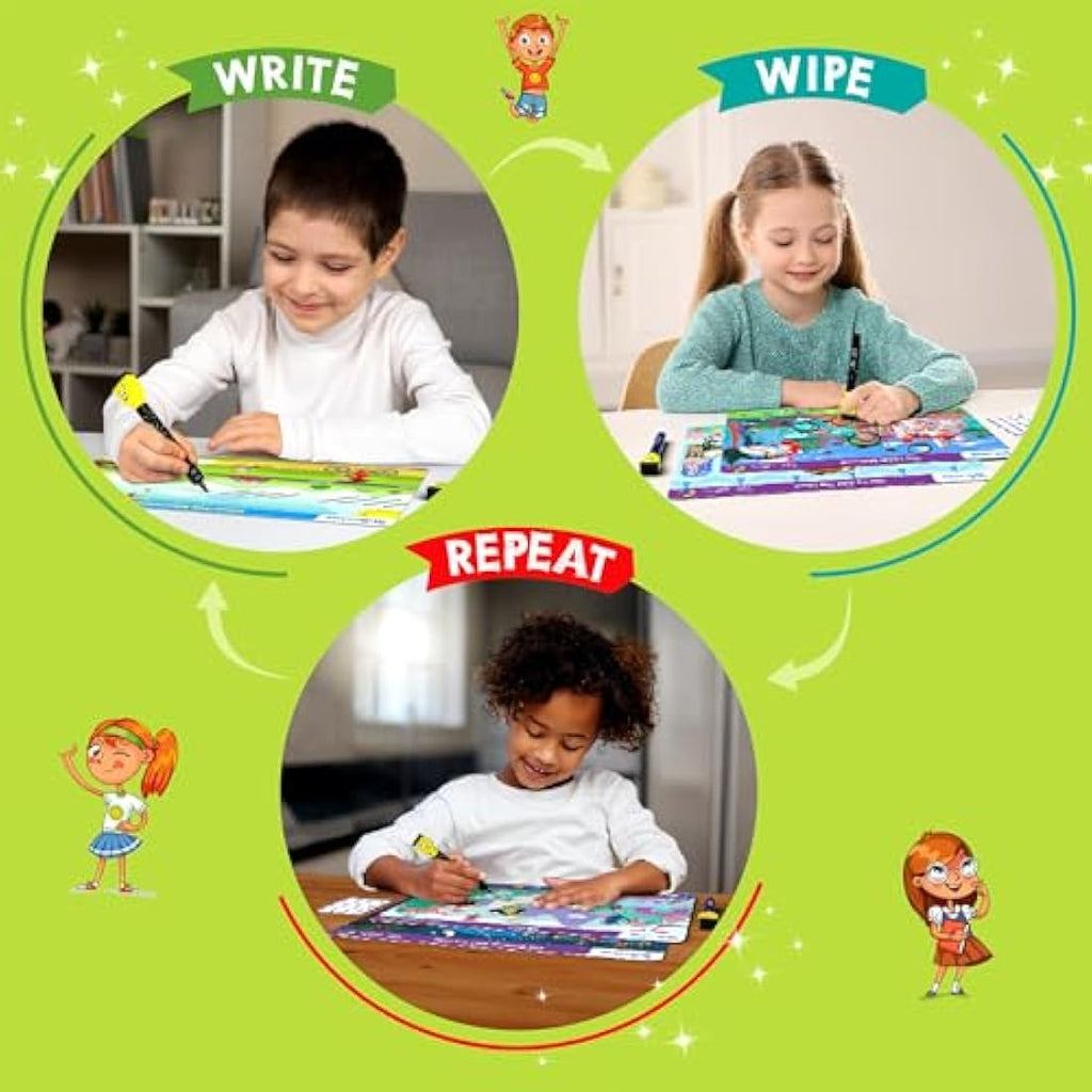 Skillmatics I Can Write - Reusable Preschool Writing Activity Mats