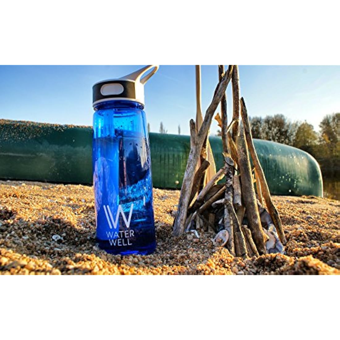 WaterWell 700ml Water Filter Bottle – BPA-Free Tritan for Hiking & Travel
