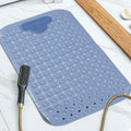 Cozy Haven Non-Slip Foot Massage Bath Mat - Blue PVC Rubber, 60x90cm
