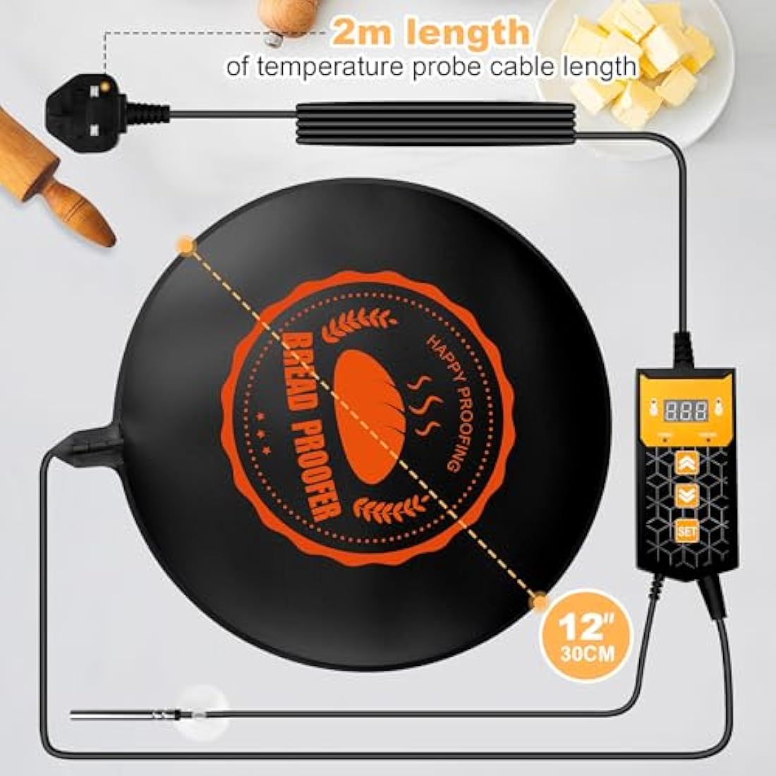 Everkeen Bread Proofer – Adjustable Temperature Sourdough Starter Mat