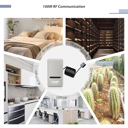 Ecowitt GW1200 Wi-Fi Gateway – 3-in-1 Indoor Weather Station Sensor