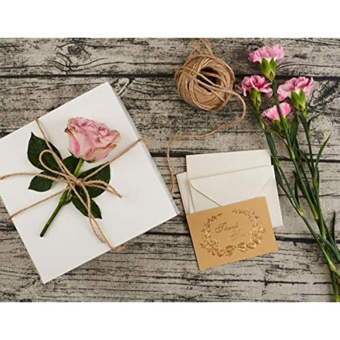 Switory White Kraft Paper Gift Boxes | 20x20x10cm Bridesmaid Proposal 25pk