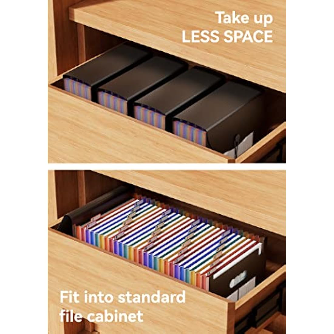 ABC life Expanding File Folder | A4 Rainbow Accordion Document Organiser