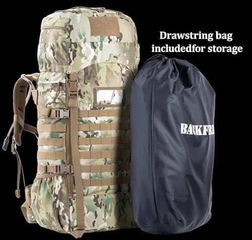 BACKFERRY 75L Tactical Backpack | Internal Frame & MOLLE System