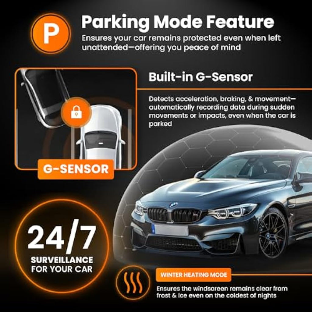 Road Angel Halo Drive 2K Dash Cam – Front Car Camera with Night Vision