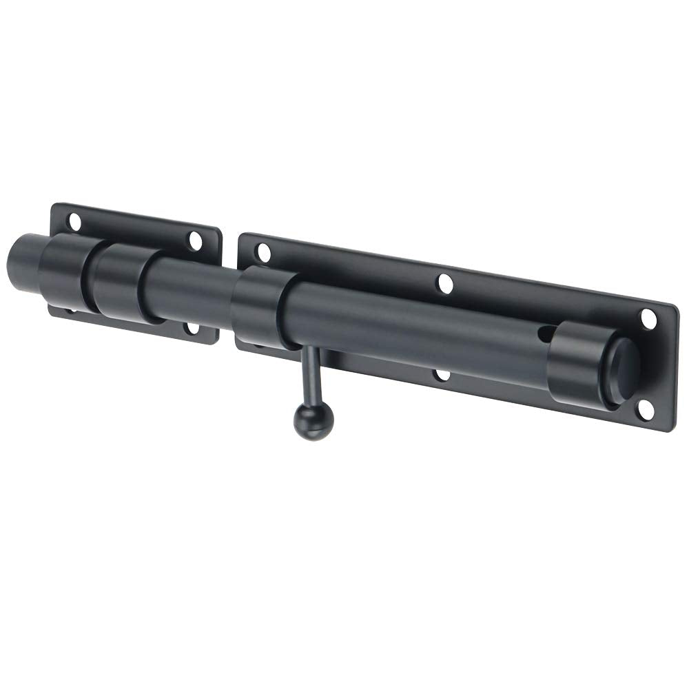 Sayayo Heavy Duty Slide Gate Latch – SUS304 Stainless Steel, Matte Black
