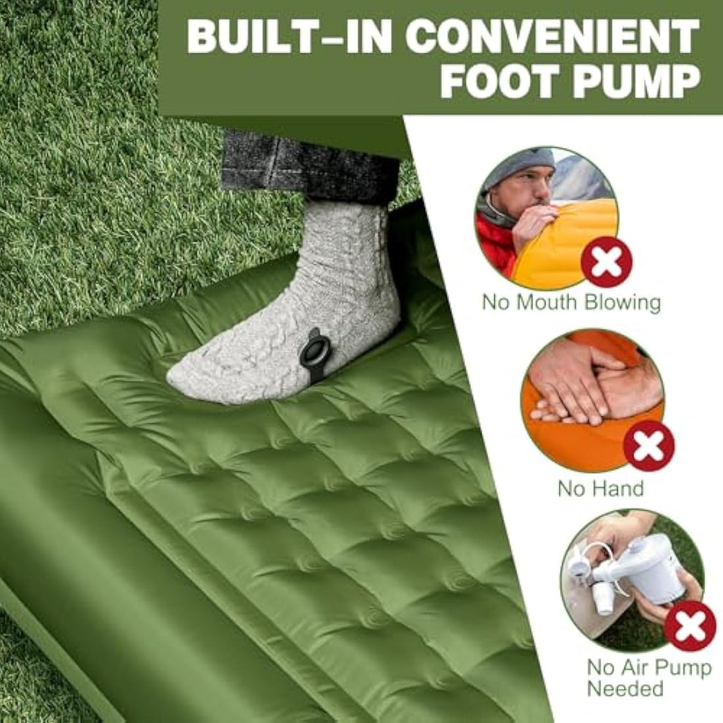 NexusNurture Self Inflating Camping Mat | 12cm Thick Waterproof Sleeping Pad