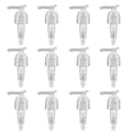 12 Pcs Clear Plastic Soap Dispenser Pump Replacement Lotion Pump Heads for 24/410 Threaded Neck Bottles Compatible with Soap Lotion Shampoo Liquid