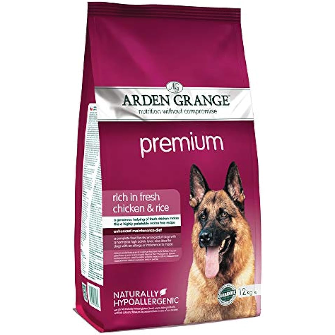 Arden Grange Adult Dog Food - Fresh Chicken & Rice Hypoallergenic 12kg