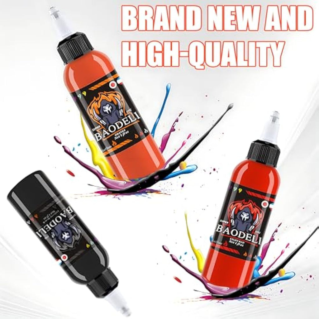 DLD Professional Tattoo Ink Kit | 14 Vivid Colors 30ml Vegan Pigments