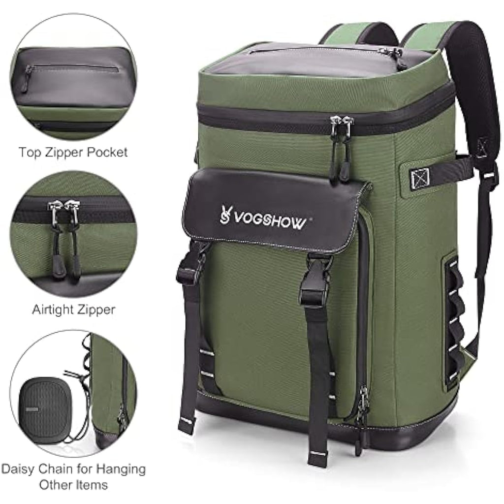 Vogshow 30L Insulated Cooler Backpack – Leakproof Waterproof Picnic Bag