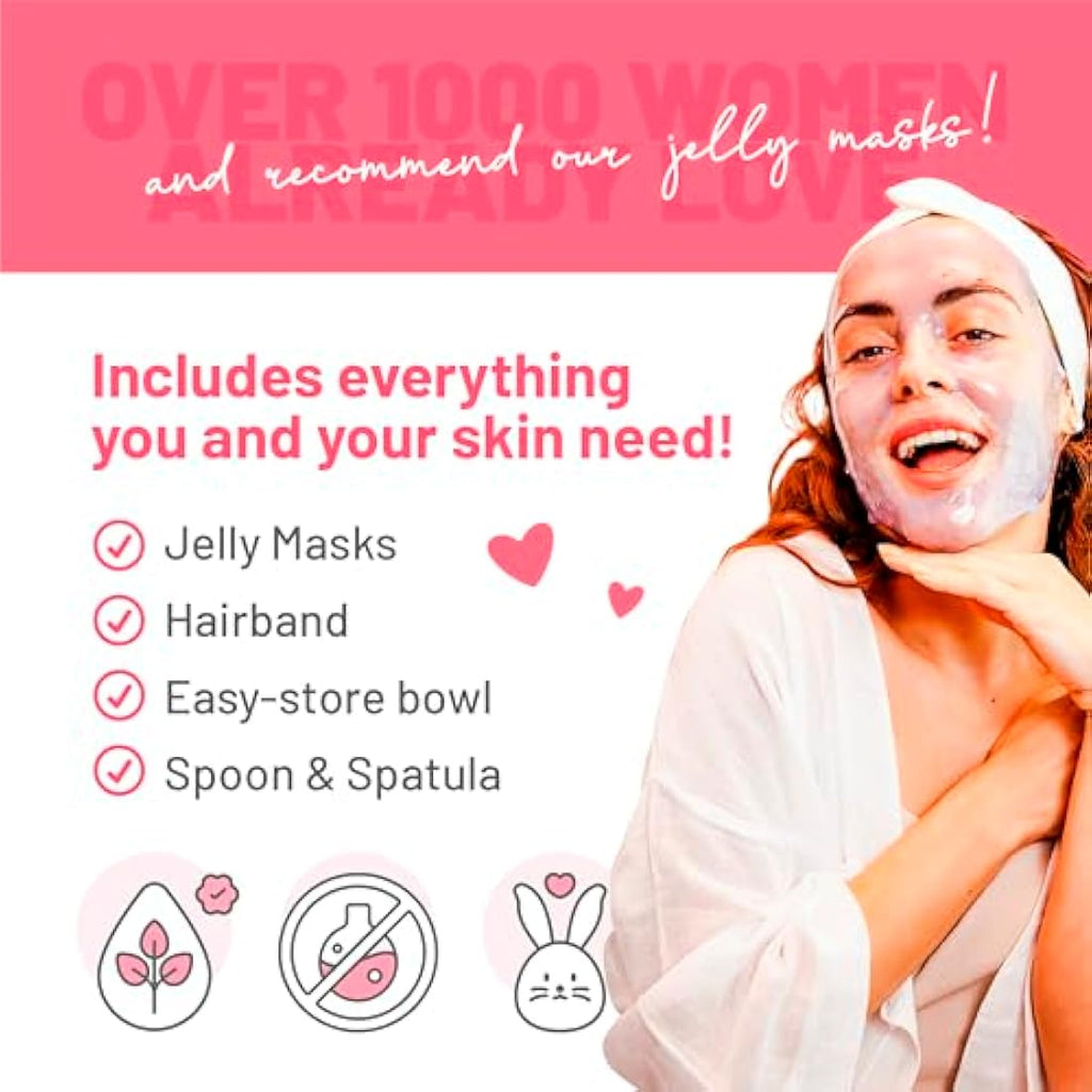 BRÜUN Egyptian Rose Jelly Mask – Peel-Off Rubber Face Mask Powder, 23oz