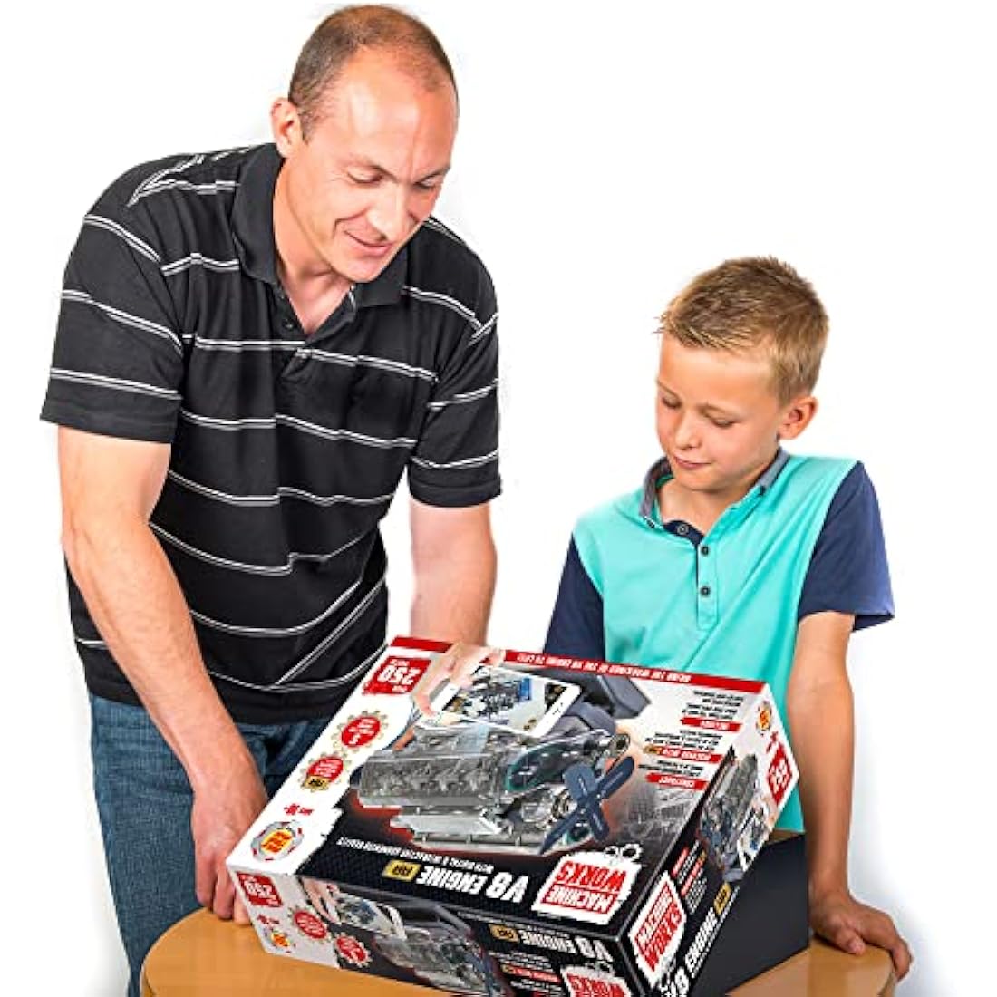 Machine Works V8 Engine Model Building Kit – 250+ Piece STEM Toy