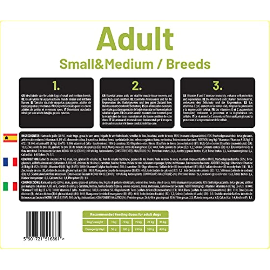 The Hunger of the Wolf Chicken Dog Food for Small & Medium Breeds - 14kg