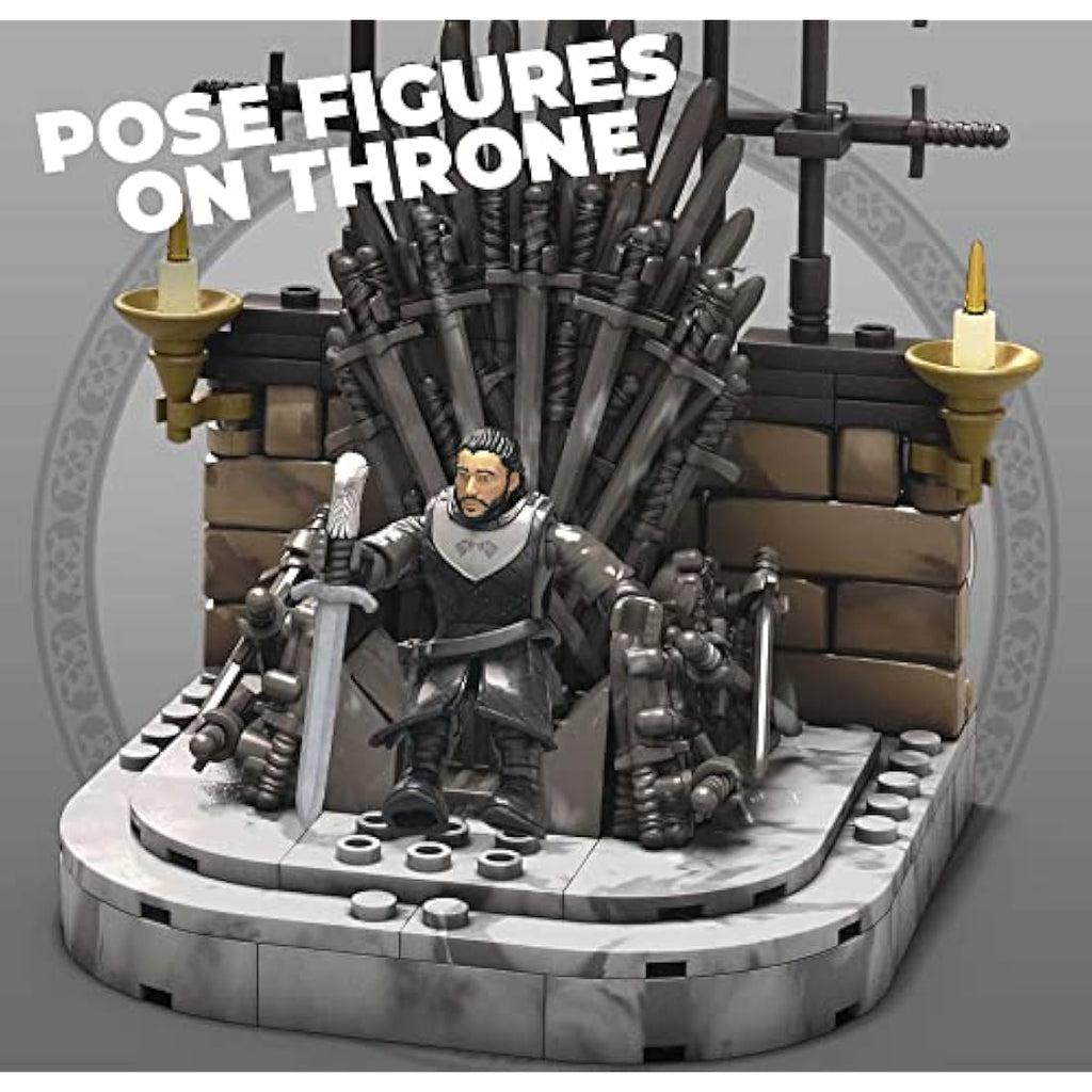 Mega Construx Game of Thrones Iron Throne Building Set with 4 Figures