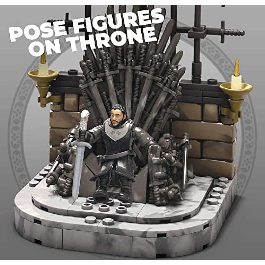Mega Construx Game of Thrones Iron Throne Building Set with 4 Figures