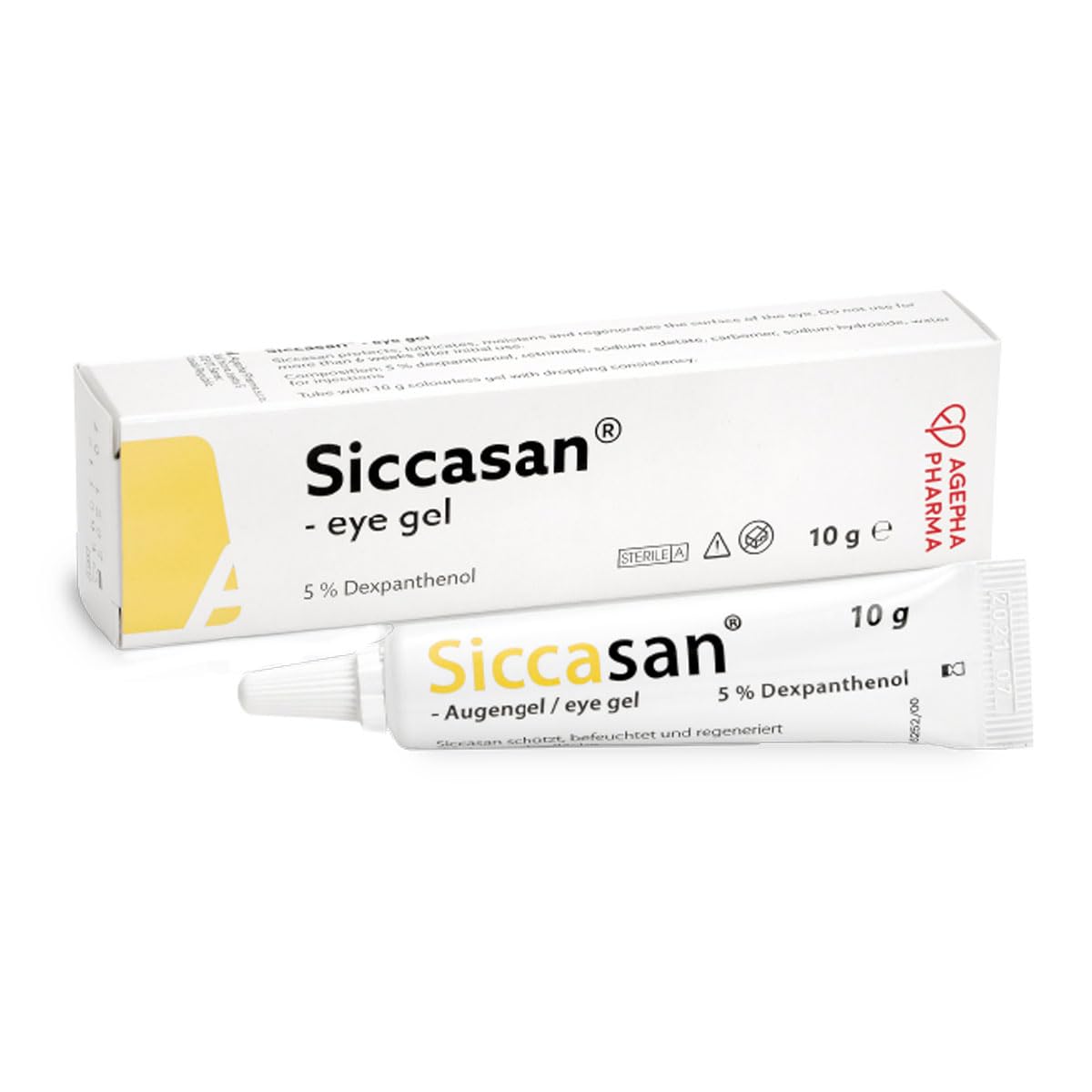 Siccasan Intensive Dry Eye Gel with Carbomer and Dexpanthenol - 1 Pack