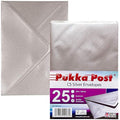 Pukka Post C5 Gummed Envelopes – Silver 100GSM Postal Pack of 25