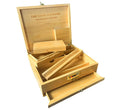 The Dark Diamond Roll Box Premium Smoking Accessories Storage Handcrafted Bamboo Wooden Stash Rolling Box Upgraded Large - 30X25X10CM