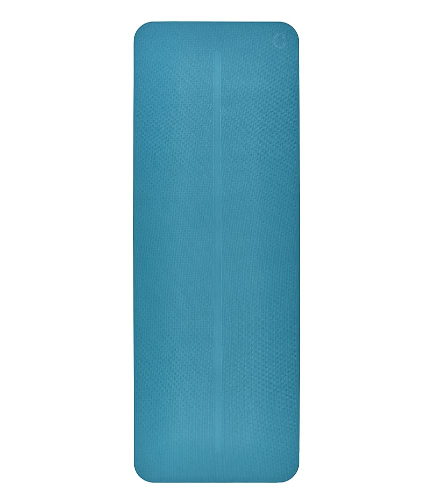 Manduka Begin Yoga Mat – Non-Slip 5mm Beginner Exercise Mat, Bondi Blue