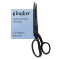 Gingher 8 Inch Featherweight Bent Handle Sewing Scissors | Steel Blades