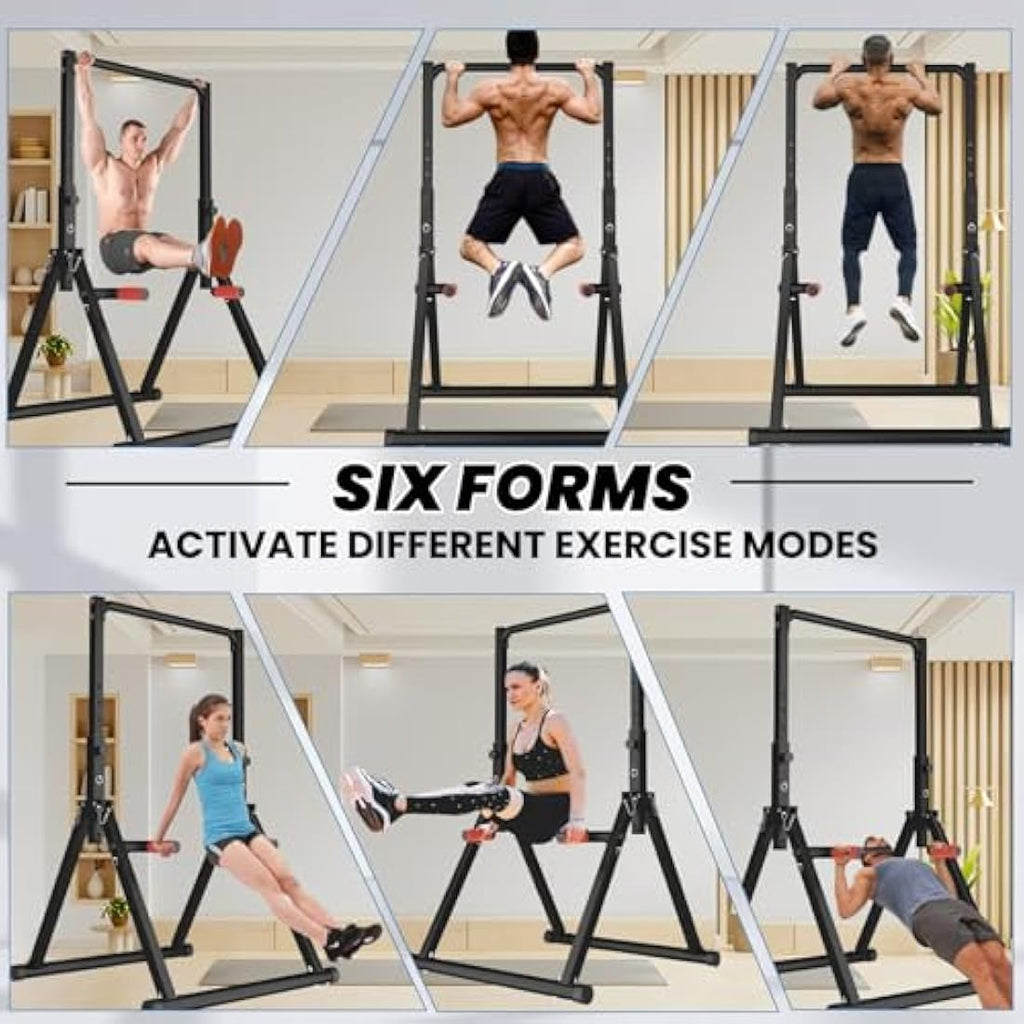 DOBESTS Foldable Power Tower Pull Up Station - 700 LBS Home Gym Equipment