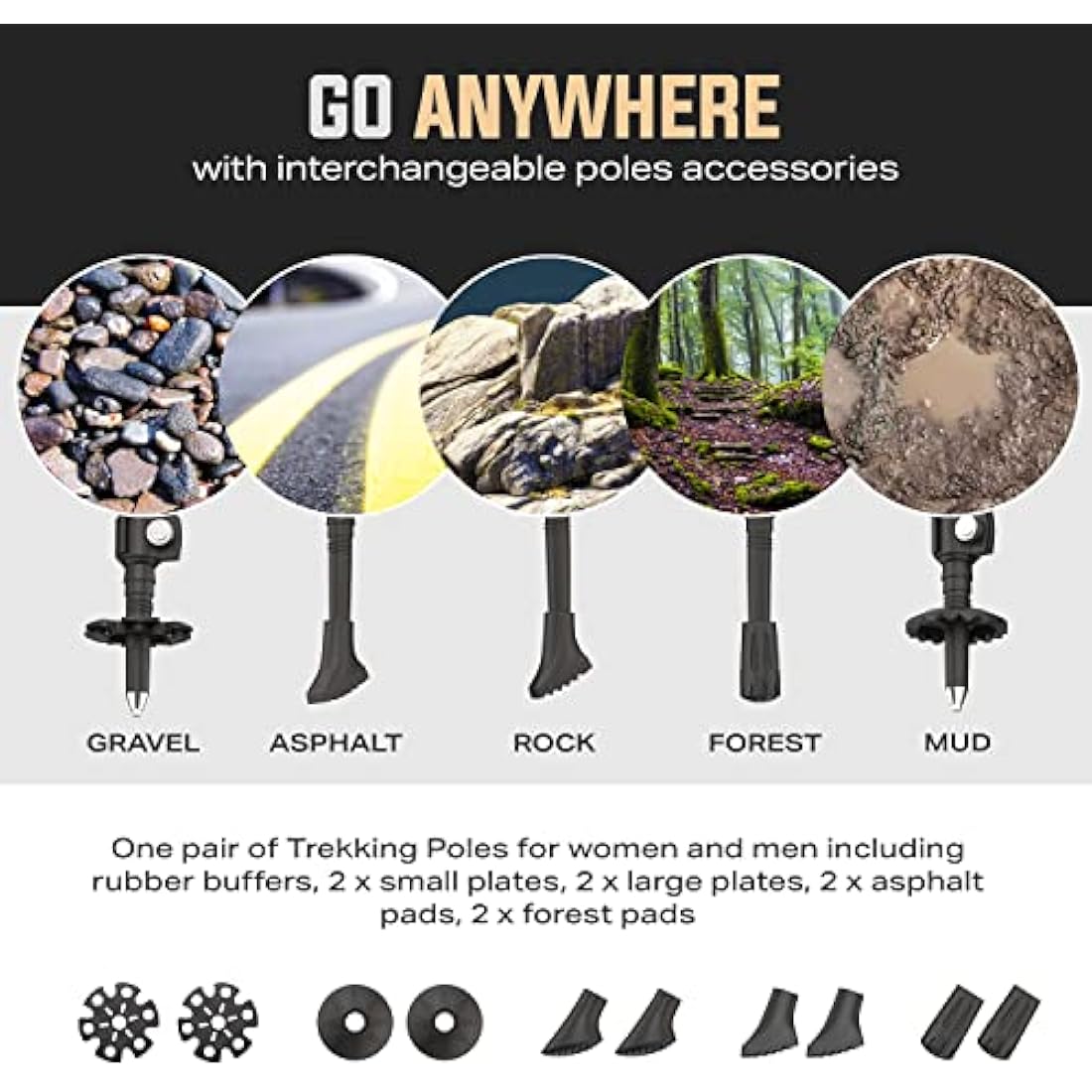 Carbon Fibre Trekking Poles – Lightweight Collapsible Sticks