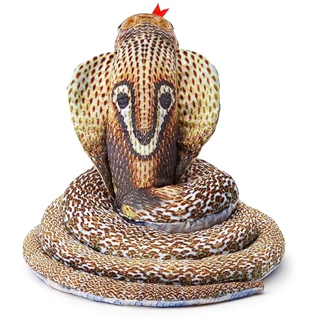 Zappi Co Cobra Stuffed Animal – 24cm Realistic Soft Plush Snake Toy