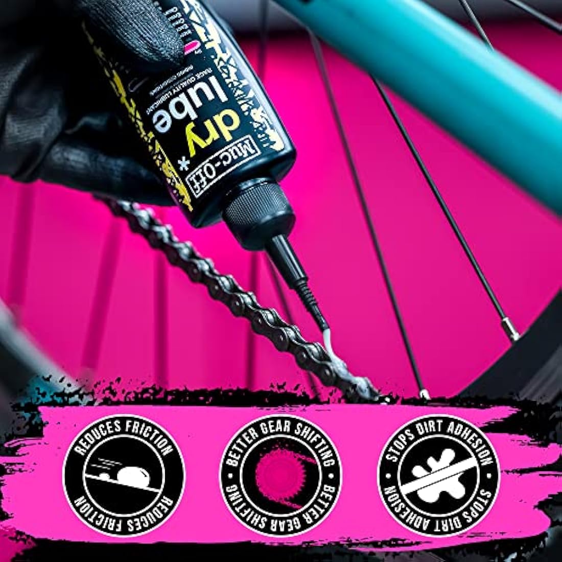 Muc-Off Bio Dry Lube 120ml | Biodegradable Bike Chain Lubricant