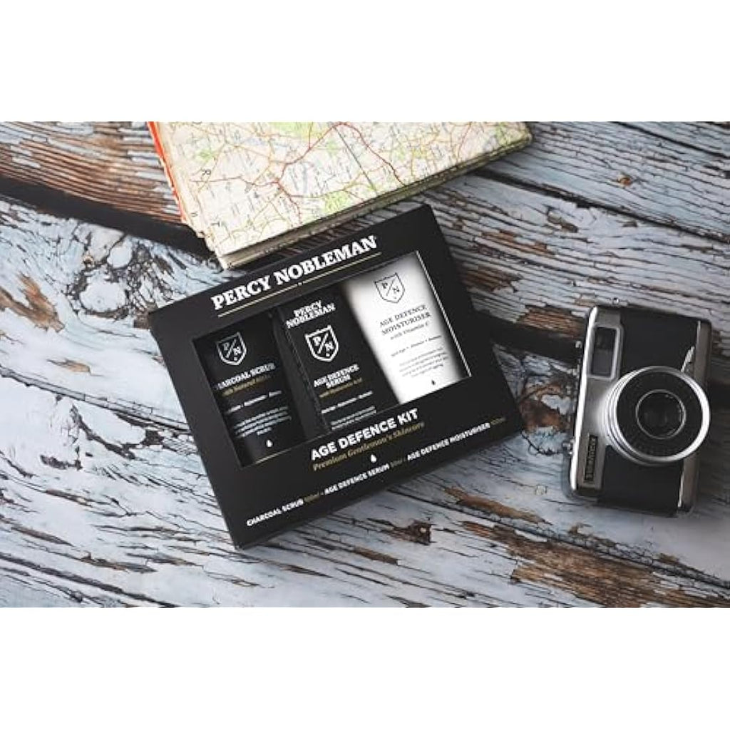 Percy Nobleman Age Defence Kit – 3-Step Men's Skincare Gift Set