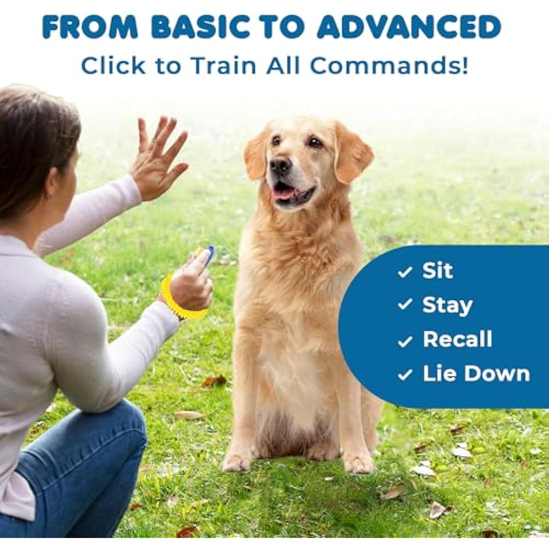 Jolof Store Dog Training Clickers with Wrist Bands - 7 Pack Set