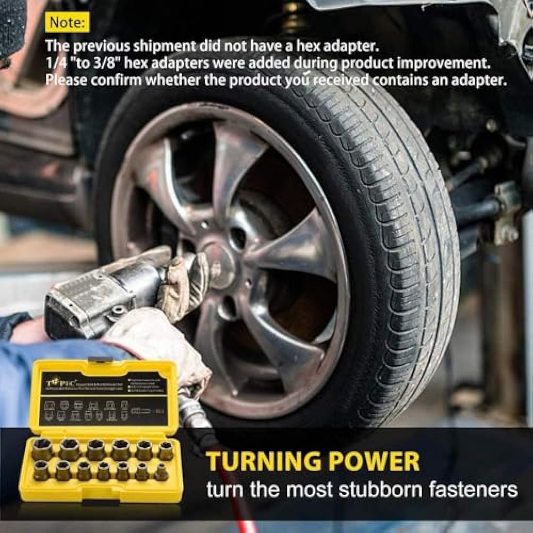 13+1 Piece Impact Bolt & Nut Remover Set | 3/8" Drive