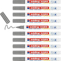 Edding 4085 Chalk Marker – Silver Fine Round Tip 1-2mm (10 Pack)